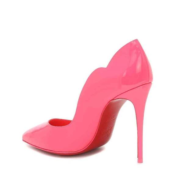 Christian Louboutin Hot Chick 100 Magnifique Pink Patent Leather Heel Pump 35 - Picture 8 of 9